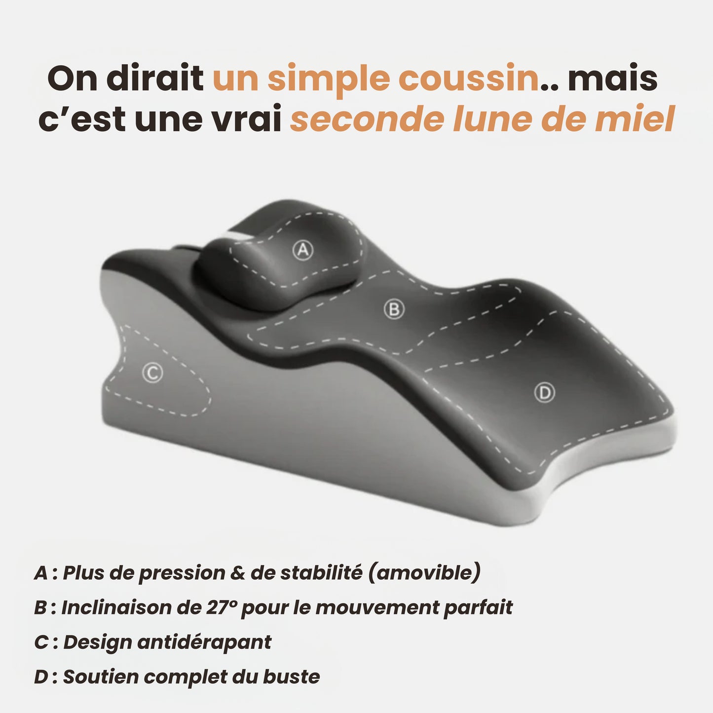 Coussin Intime ergonomique