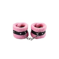 Menottes en velours rose